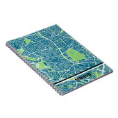 Cuaderno mapa minimalista de Madrid - Azul-verde Notitieboek (Rechterzijde)