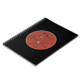 Cuaderno original personalizado satanista diablo.  notitieboek
