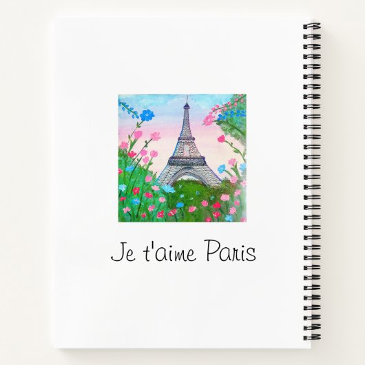 Cuaderno "Paris" Notitieboek (Achterkant)