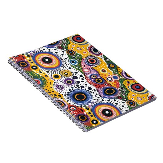 Cuaderno Psicodélico Retro Efecto Caleidoscopio Notitieboek (Rechterzijde)