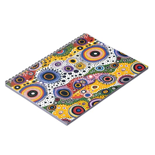 Cuaderno Psicodélico Retro Efecto Caleidoscopio Notitieboek (Linkerzijde)