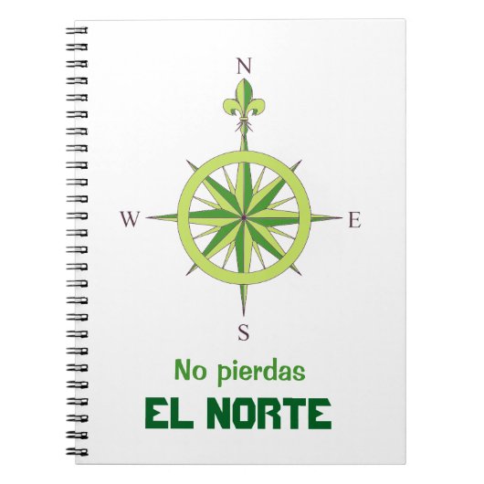 Cuaderno Rosa de los vientos minimalista Notitieboek (Voorkant)