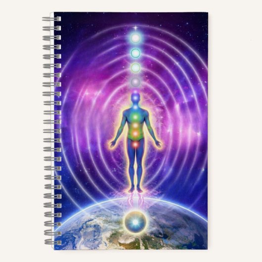 Cuaderno sistema de chakras, meditation journal notitieboek (Voorkant)