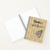 Cuaderno Sketchbook butterfly add name Notitieboek (Binnen)