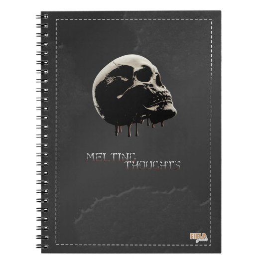 Cuaderno Skull Melting Thoughts Notitieboek (Voorkant)