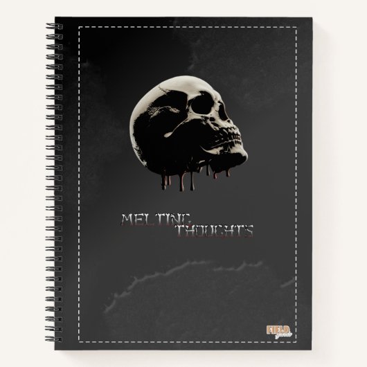 Cuaderno Skull Melting Thoughts Notitieboek (Voorkant)