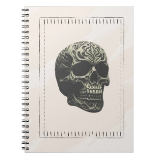 Cuaderno Skull Swirling Patterns Notitieboek