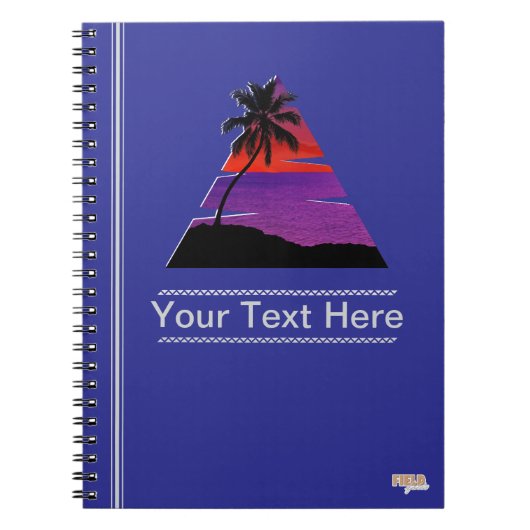 Cuaderno Sunset Beach Palm Notitieboek (Voorkant)