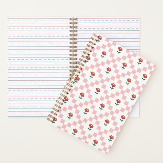 Cuadrillé en rosa notitieboek (Binnen)