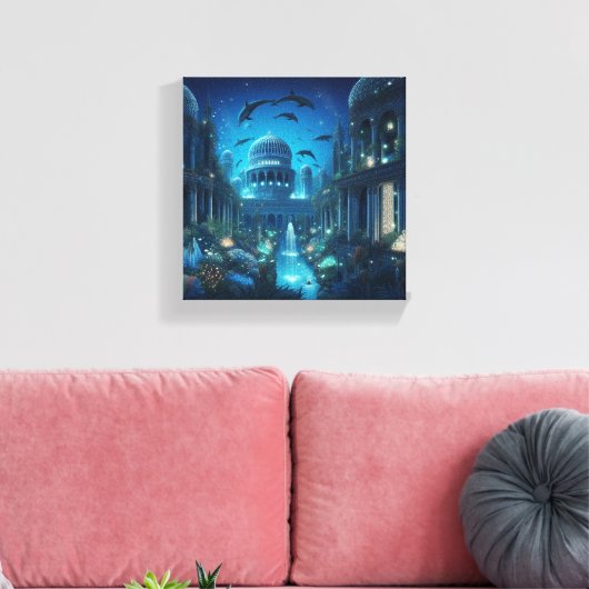 Cuadro Atlantis Canvas Afdruk (Insitu (Woonkamer))