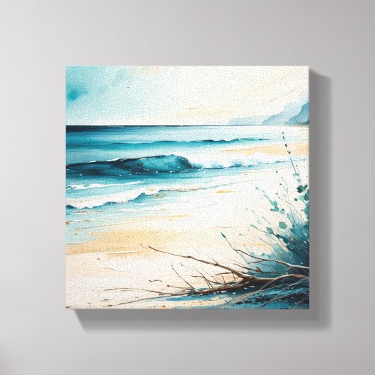 Cuadro de playa canvas afdruk (Voorkant)