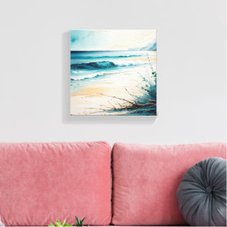 Cuadro de playa canvas afdruk