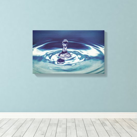Cuadro gota de agua decoracion 3D Canvas Afdruk (Insitu (Houten vloer))