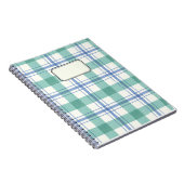 cuadros azules y verdes notitieboek (Rechterzijde)