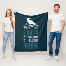 Cuando el grajo vuela bajo fleece deken