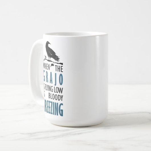 Cuando el grajo vuela bajo koffiemok (Voorkant links)