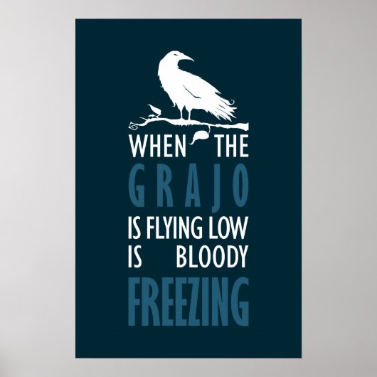 Cuando el grajo vuela bajo poster (Voorkant)