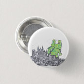 Cuando Godzilla se fue de Mallorca Ronde Button 3,2 Cm (Voorkant /achterkant)