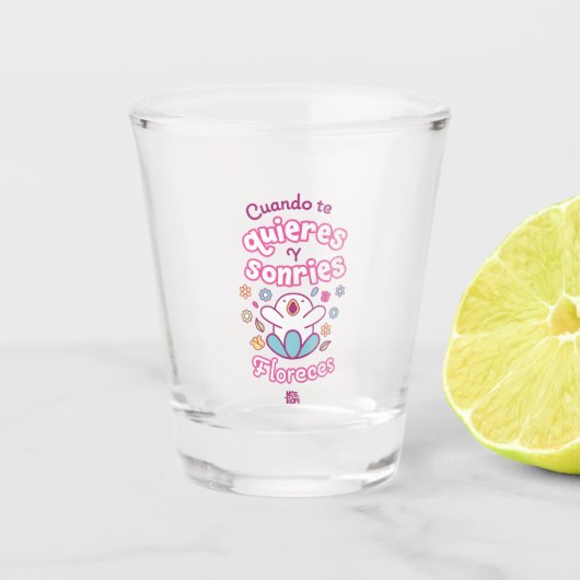 │Cuando te quieres y sonries Shot Glas (Voorkant)
