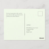 Cuando un dragón encuentra un gato en su cola briefkaart (Achterkant)