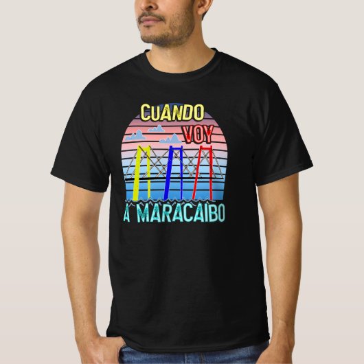 Cuando Voy a Maracaibo Venezuela Souvenirs T-shirt (Voorkant)