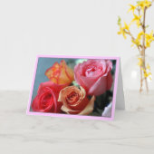 "Cuatro Rosas " Kaart (Gele Bloem)