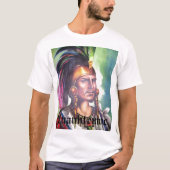 Cuauhtemoc Aztec Indian Ruler T-shirt (Voorkant)