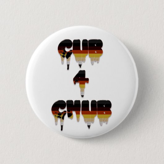 Cub 4 Chub Ronde Button 5,7 Cm (Voorkant)
