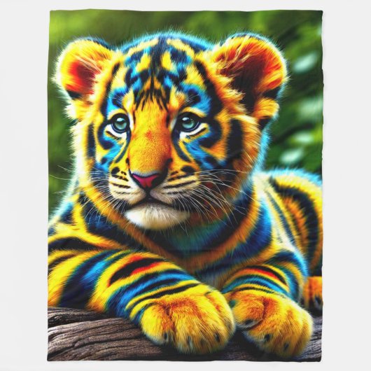 Cub Art Fleece Deken (Voorkant)