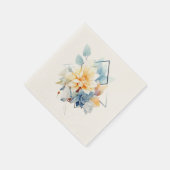 Cub-Flower: Personalized Wedding Napkins Servet (Hoek)
