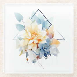 Cub-Flower: Wedding Coaster Glazen Onderzetter