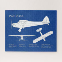 CUB Vliegtuig - Vliegtuigblauwdruk Plannen ABD