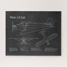 CUB Vliegtuig - Vliegtuigblauwdruk Plannen PD