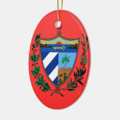 CUBA - Aangepaste kerstversiering Keramisch Ornament (Links)
