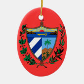 CUBA - Aangepaste kerstversiering Keramisch Ornament (Voorkant)