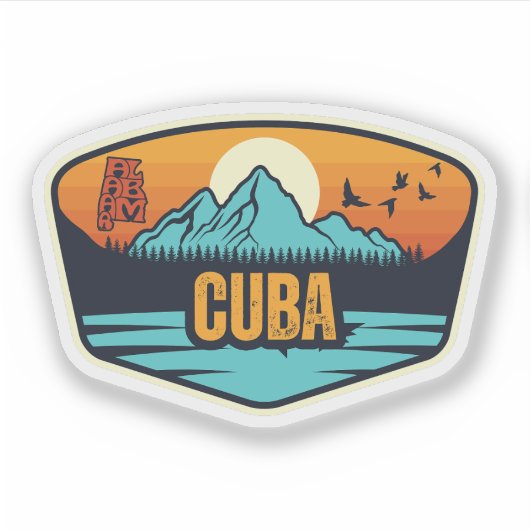 Cuba, Alabama Sticker (Voorkant)