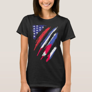 Cuba American Groing Flag USA Patriot Heritage Mon T-shirt