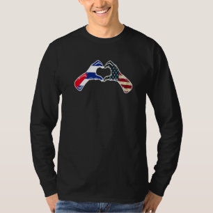 Cuba Amerikaans Vlag van de VS Hart van de VS en T-shirt