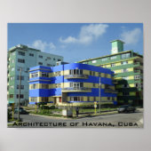 Cuba: Art Deco Architecture Poster (Voorkant)