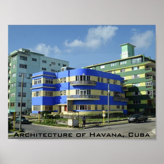 Cuba: Art Deco Architecture Poster (Voorkant)