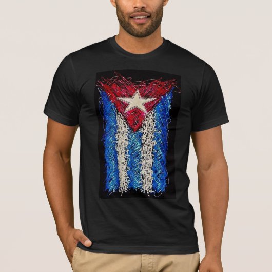 Cuba Arte Flag T-Shirt (Voorkant)