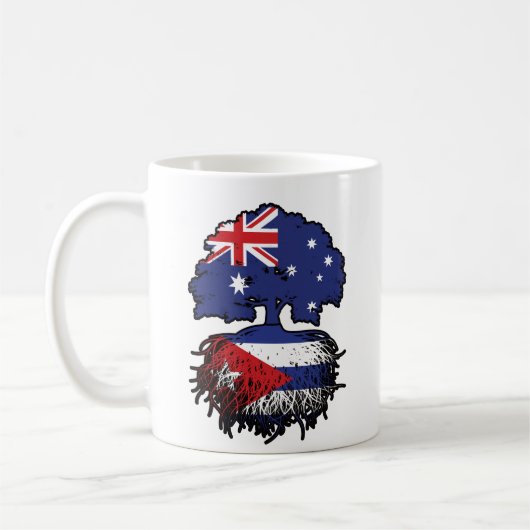Cuba Australian Tree Roots Flag Koffiemok (Links)