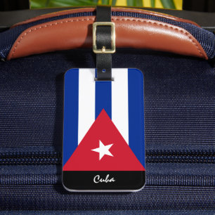 Cuba Bagagelabels, Cubaanse vlag Bagagelabel