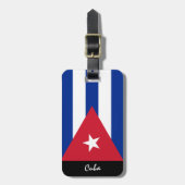 Cuba Bagagelabels, Cubaanse vlag Bagagelabel (Voorkant verticaal)