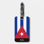 Cuba Bagagelabels, Cubaanse vlag Bagagelabel (Achterkant verticaal)