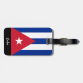 Cuba Bagagelabels, Cubaanse vlag Bagagelabel (Achterkant horizontaal)