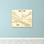 Cuba, Bahama I, Bermudas Canvas Afdruk (Insitu (Houten vloer))