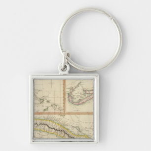 Cuba, Bahama I, Bermudas Sleutelhanger