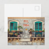 Cuba Balcony Briefkaart (Voorkant / Achterkant)