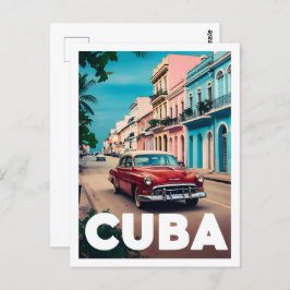 Cuba Beroemde Reisplaats Briefkaart